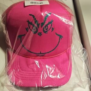 Vibrant Pink Smiley Face Women's Cap